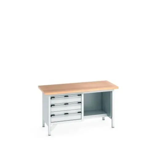 Bott 41002040.16V Sheet Steel Workbench, 840mm x 750mm x 1500mm product image