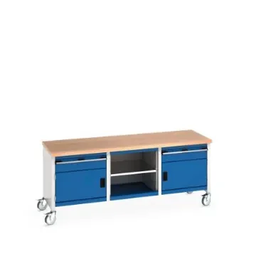 Bott 41002121.11V Portable Sheet Steel Workbench, 840mm x 750mm x 2000mm product image