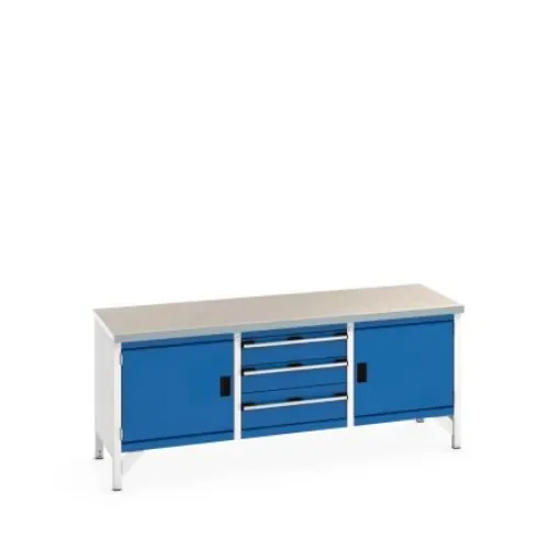 Bott 41002057.11V Sheet Steel Workbench, 840mm x 750mm x 2000mm product image