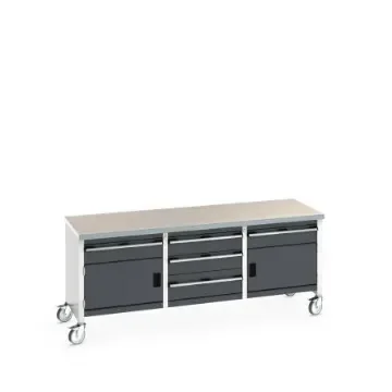 Bott 41002135.19V Portable Sheet Steel Workbench, 840mm x 750mm x 2000mm product image