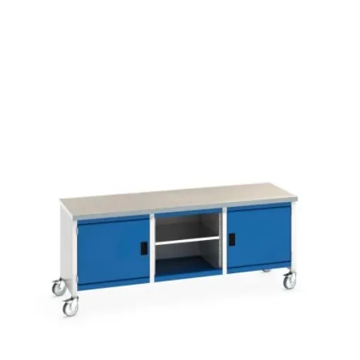 Bott 41002120.11V Portable Sheet Steel Workbench, 840mm x 750mm x 2000mm product image