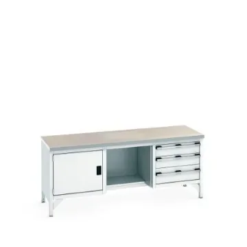 Bott 41002072.16V Sheet Steel Workbench, 840mm x 750mm x 2000mm product image
