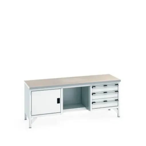 Bott 41002072.16V Sheet Steel Workbench, 840mm x 750mm x 2000mm product image