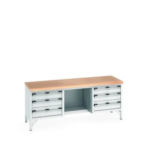 Bott 41002073.16V Sheet Steel Workbench, 840mm x 750mm x 2000mm product image