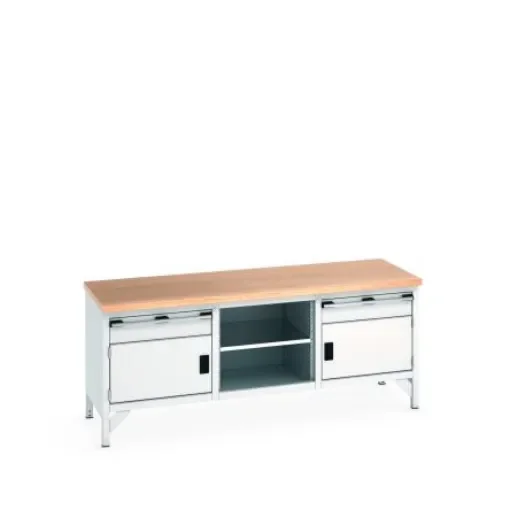 Bott 41002052.16V Sheet Steel Workbench, 840mm x 750mm x 2000mm product image