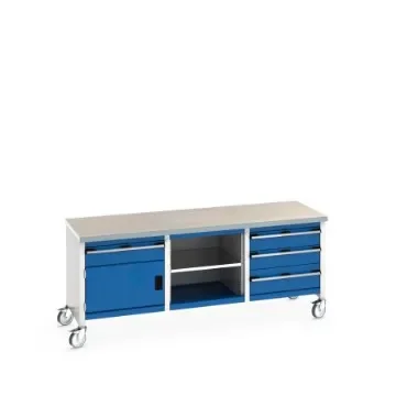 Bott 41002129.11V Portable Sheet Steel Workbench, 840mm x 750mm x 2000mm product image