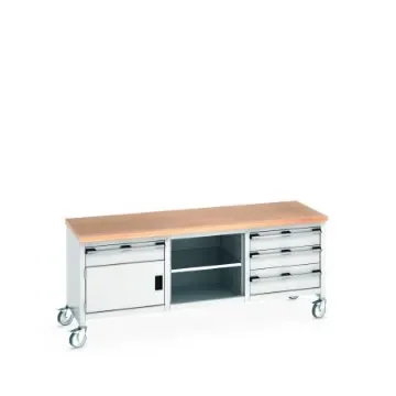 Bott 41002127.16V Portable Sheet Steel Workbench, 840mm x 750mm x 2000mm product image