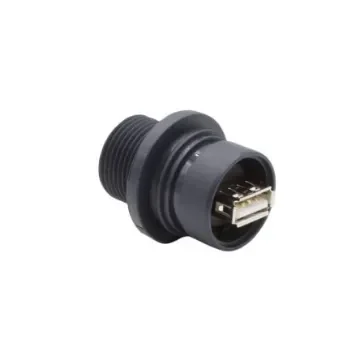 Bulgin Straight, Panel Mount, Socket- Single Port Type A to A 2.0 IP66, IP68, IP69K USB Connector - PXP6042/AA product image
