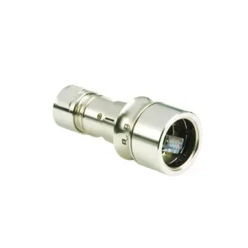 Bulgin 6000 Series Male Ethernet Connector, Panel Mount, Cat6a Straight - PXM6094/B product image