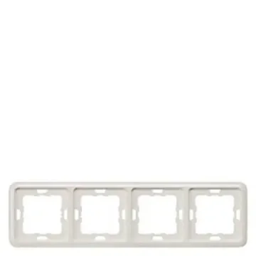 Siemens Silver 4 Gang Frame - 5TG1774 product image