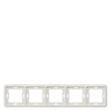 Siemens White 5 Gang Frame - 5TG1815 product image