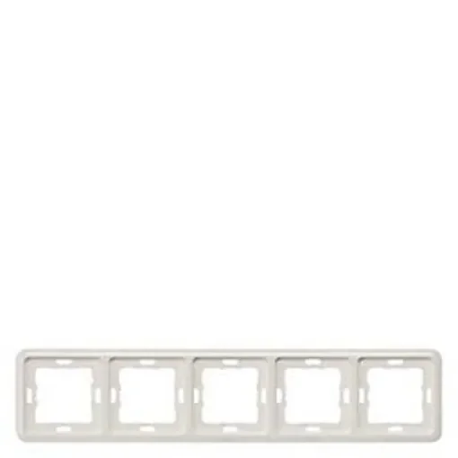 Siemens White 5 Gang Frame - 5TG1815 product image