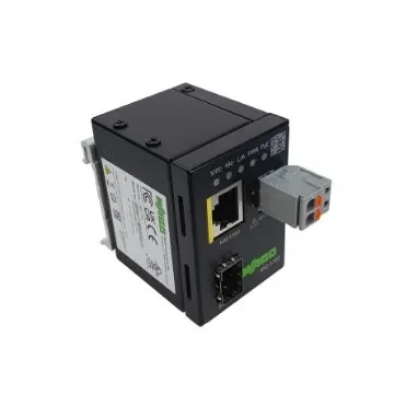 WAGO RJ45, SFP Ethernet Media Converter, 100/1000Mbit/s, Multi Mode 80km - 852-1702 product image