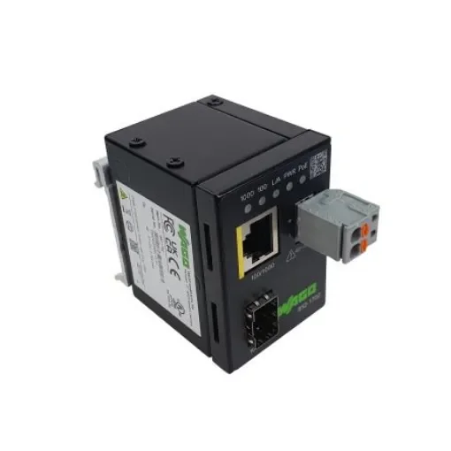 WAGO RJ45, SFP Ethernet Media Converter, 100/1000Mbit/s, Multi Mode 80km - 852-1702 product image