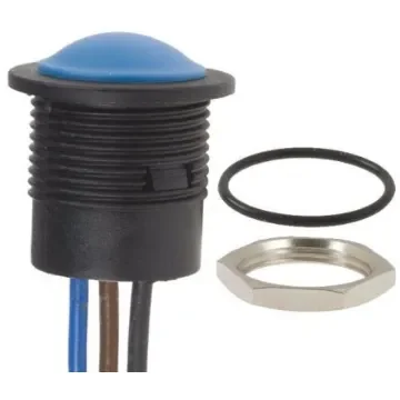 APEM Push Button Switch, Panel Mount, 16.2mm Cutout, SPDT, 24V dc, IP67 - IAR5F1100 product image