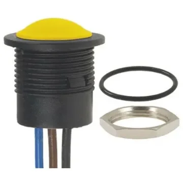 APEM Push Button Switch, Panel Mount, 16.2mm Cutout, SPDT, 24V dc, IP67 - IAR5F1500 product image