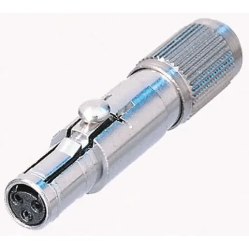 Neutrik Circular Connector, 3 Contacts, Cable Mount, Miniature Connector, Socket, Female, NanoCon Series - NSC3F product image