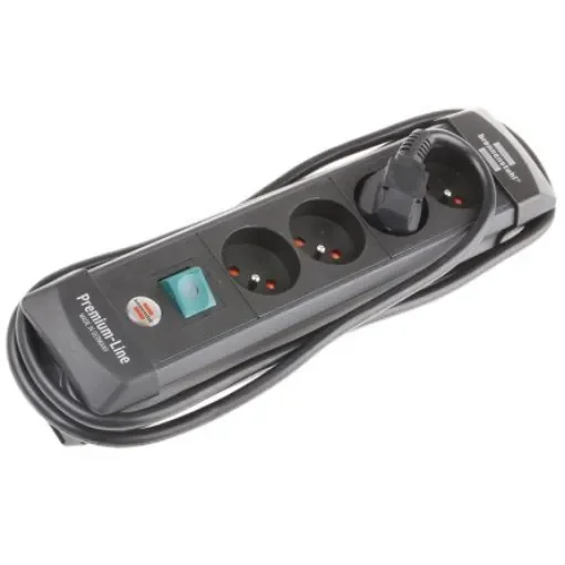brennenstuhl 1.8m 4 Socket Type E - French Extension Lead, 230 V, IP20 - 1951144100 product image