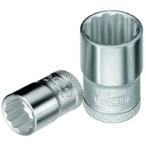 Gedore 3/8 in Drive 24mm Standard Socket, 12 point, 33 mm Overall Length - D 30 24 product image