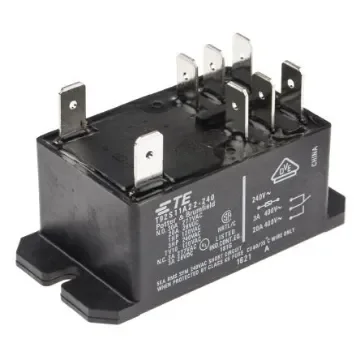 TE Connectivity Panel Mount Power Relay, 230V ac Coil, 30A Switching Current, DPDT - T92S11A22-240 8-1393211-7 product image