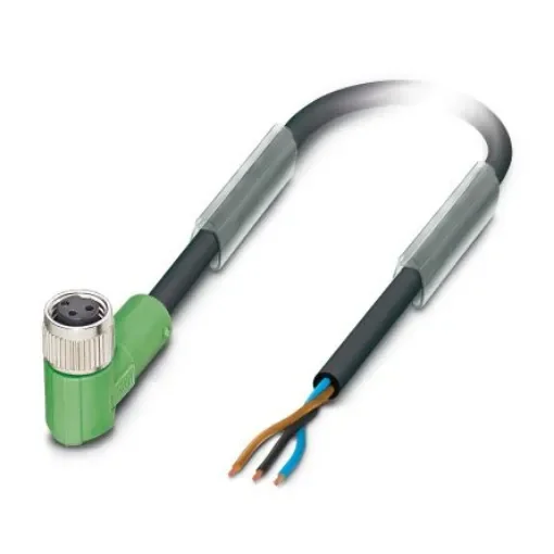 Phoenix Contact Right Angle Female 3 way M8 to Unterminated Sensor Actuator Cable, 5m - 1669631 product image