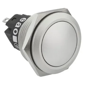 EAO 82 Series Push Button Switch, Momentary, Panel Mount, 22.3mm Cutout, SPDT, 240V, IP65, IP67 - 82-6571.1000 product image