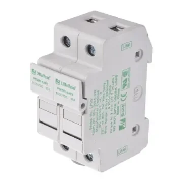 Littelfuse 30A Rail Mount Fuse Holder for 10 x 38mm Fuse, 2P, 1kV - LPHV0002Z product image