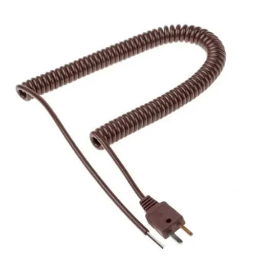 RS PRO Type T Thermocouple Cable/Wire, 2m, Unscreened, Polyurethane Insulation, +125°C Max, 10/0.12 - 8276050 product image