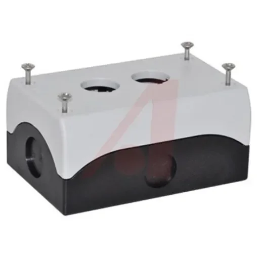 Eaton Grey Plastic RMQ Titan M22 Push Button Enclosure - 2 Hole 22mm Diameter - 229235 M22-I2-PG product image