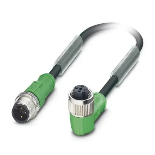 Phoenix Contact Male 3 way M12 to Female 3 way M12 Sensor Actuator Cable, 600mm - 1668409 product image