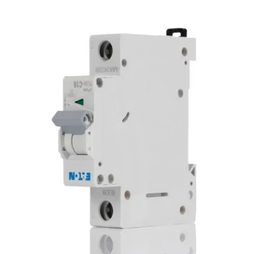 Eaton xPole MCB, 1P, 16A Curve C, 230V AC, 48V DC, 10 kA Breaking Capacity - 242206 PLSM-C16-MW product image