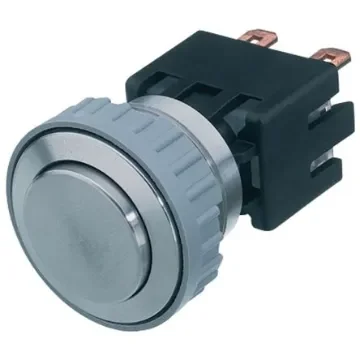 Schurter MSM 22 Series Illuminated Push Button Switch, Latching, Panel Mount, 19.1mm Cutout, SPST, 30 V dc, 250V ac, - 1241.6831.1110000 product image