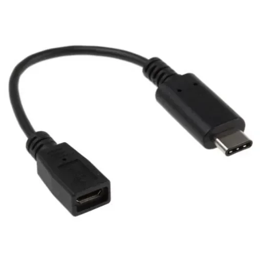 RS PRO USB 3.1, Male USB C to Female Micro USB B, 150mm - 8950506 product image