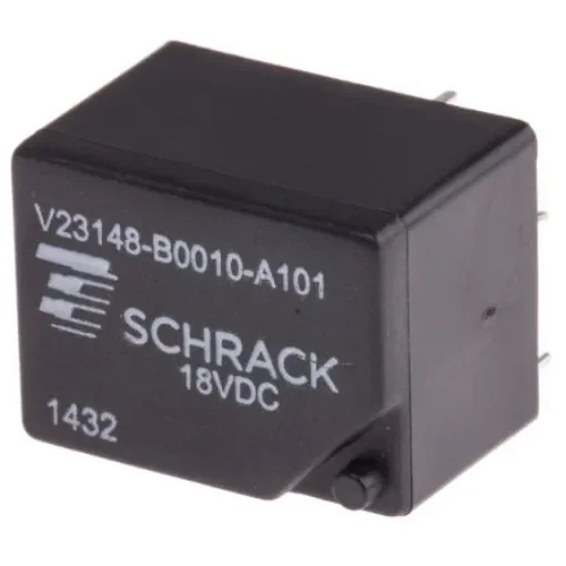 TE Connectivity PCB Mount Power Relay, 18V dc Coil, 7A Switching Current, SPDT - 1-1393204-4 product image