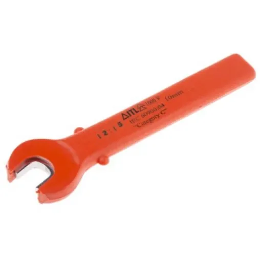 ITL Insulated Tools Ltd Open Ended Spanner, 10mm, Metric, 180 mm Overall, VDE/1000V - 9111187 product image