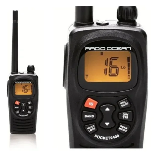 Radio Ocean Pocket 2400 Portable VHF Marine Radio - Reliable Waterproof Handheld product image