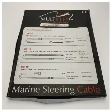 Multiflex SC-16 Steering Cable for Marine Helm Systems - Durable Boat Steering Solution product image