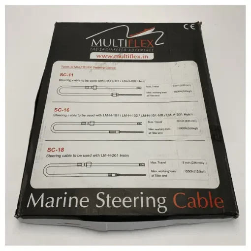 Multiflex SC-16 Steering Cable for Marine Helm Systems - Durable Boat Steering Solution product image