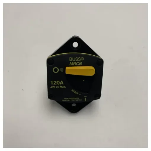 <p>Number Automatic thermomagnetic circuit breaker, for motors 12V/120A (1500W) & 24V/120A (3000W)</p> product image