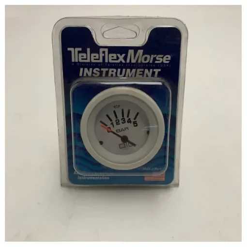 Teleflex 31260E Marine Oil Pressure Gauge - Accurate 0-5 Bar Engine Monitoring Instrument product image