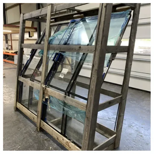 Resnic Fjord stainless steel curved sliding patio door with glass - TBF0559 product image