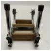Nautinox Stainless Steel Marine Boarding Ladder 3-steps foldable with teak steps - 2046 product image