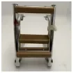 Nautinox Stainless Steel Marine Boarding Ladder 3-steps foldable with teak steps - 2046 product image