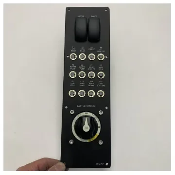 Marine Single Engine Control Panel with Battery Switch - 12V DC Boat Electrical System product image