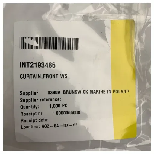 Quicksilver 855 beige curtain for front window - 2193486 product image