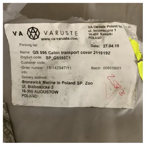 Quicksilver 595 Cabin Transport / Mooring boat cover grey - SP_QS595C1 product image