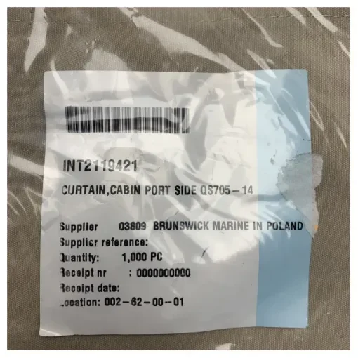 Quicksilver Active 705 Port Side Cabin Curtain Beige - 2119421 product image