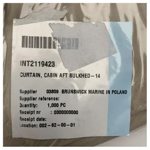 Quicksilver Activ 705 Aft Cabin Bulkhead Curtain Beige - 2119423 product image