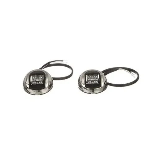 Attwood 2nm Stainless LED Vertical Mount Navigation Sidelights - 3570-7 product image