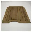 Quicksilver 855 Teak Swimplatform Side Steps kit - O85O03 product image